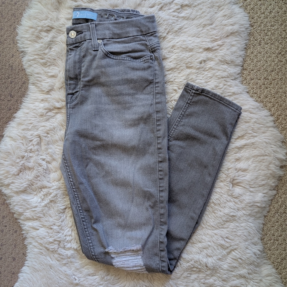 7 For All Mankind Gray Jeans